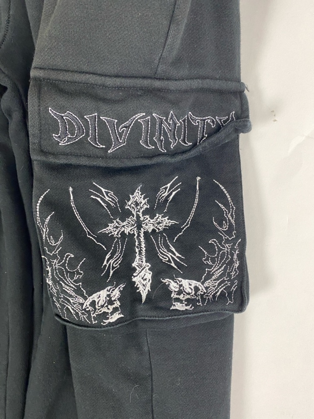 Breathe Divinity Cargo Sweat Pants Black Men’s Size Large - Picture 4 of 11